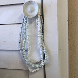 Puks Shell Necklace Lot of 3 Seafoam White & Shell